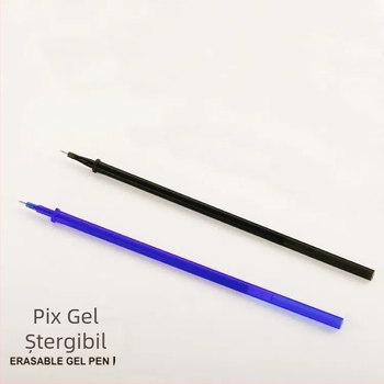 Refil gel 0.5mm, albastru cristal, șters, pentru stilou cu apăsare