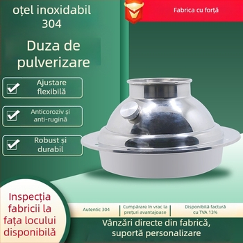 Duză sferică reglabilă din oțel inoxidabil, 160 mm, pentru ieșirea aerului și sistem de ventilație cu aer proaspăt