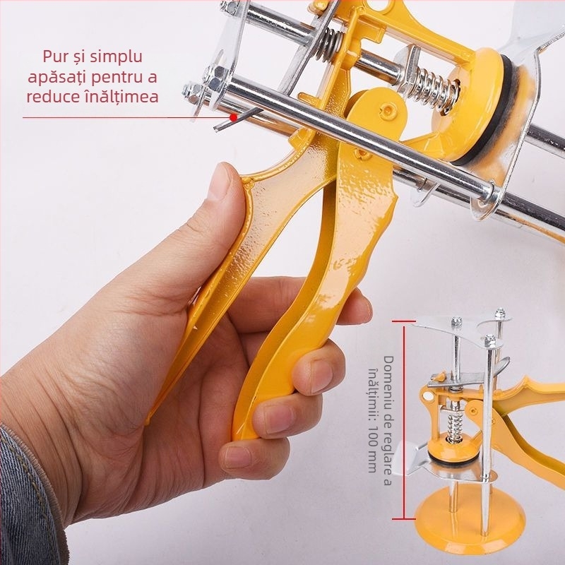 Ridicător de înălțime pentru plăci și instrument de nivelare pentru plăci de perete — reglaj manual rapid