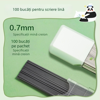 Refill grafit pentru creion mecanic Deli, 0,5/0,7 mm HB, durabile, capacitate mare, avansare grafit