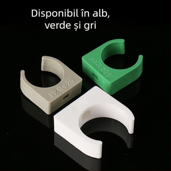 Colier pentru țevi PPR, clemă în formă U, PPR clipuri, dimensiuni multiple