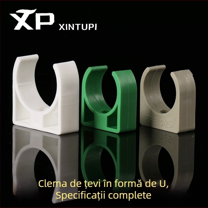 Colier pentru țevi PPR, clemă în formă U, PPR clipuri, dimensiuni multiple