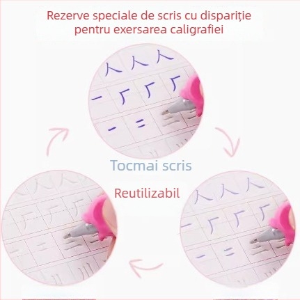 Refil de scriere cu dispariție automată pentru adulți și copii – cerneală magică ce estompează, pentru exerciții de scriere