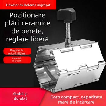 Reglator de înălțime pentru plăci – Nivelator tip balama pentru plăci de perete, Instrument de nivelare, Ridicător de plăci