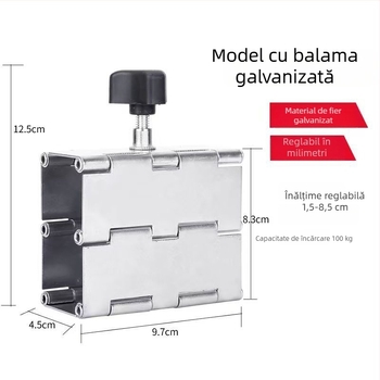 Reglator de înălțime pentru plăci – Nivelator tip balama pentru plăci de perete, Instrument de nivelare, Ridicător de plăci