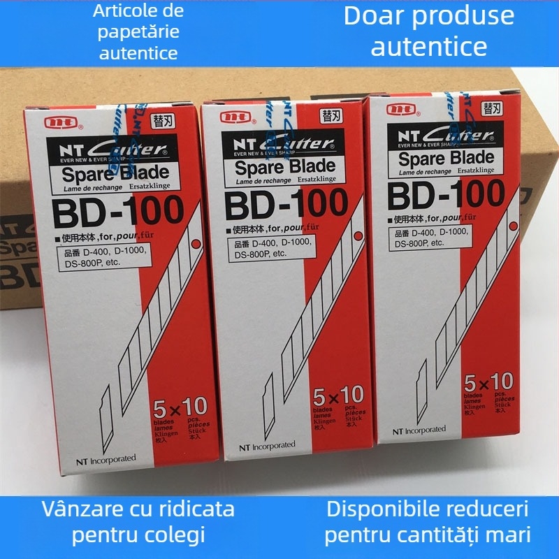 NT BD-100 Lamă pentru cutter, lățime 9 mm, pentru gravare și tăierea filmelor — lame de rezervă