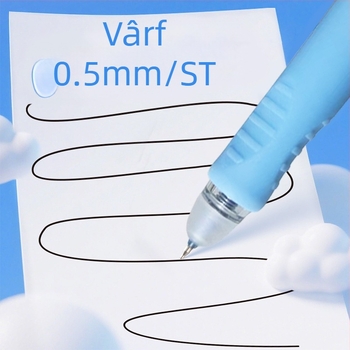 Odeme stilou gel retractabil, în tema norului, pentru elevi, 0,5 mm