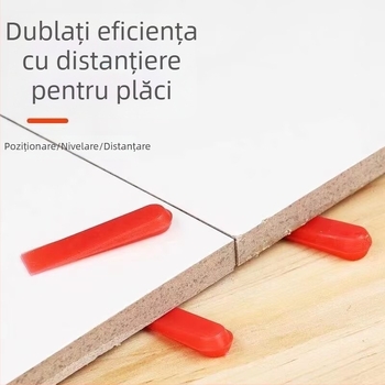 Spaceri pentru plăci Lilin, știfturi de reglare a rosturilor, plăci de nivelare, reglare fină a spațiilor pentru montajul plăcilor pe perete, inserții din plastic mici