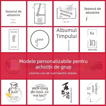 Album DIY pentru cupluri, album foto 52 de pagini, copertă PU, amintire de absolvire