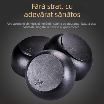Vas coreean pentru bibimbap din piatră, oală din fontă cu bol metalic, compatibil cu plita cu inducție, oală pentru tofu, pentru uz casnic sau comercial