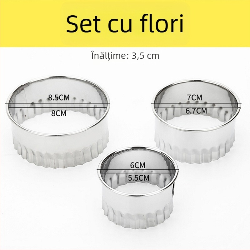 Set de presare foi pentru dumplings, rolă circulară din oțel inox, pentru uz casnic