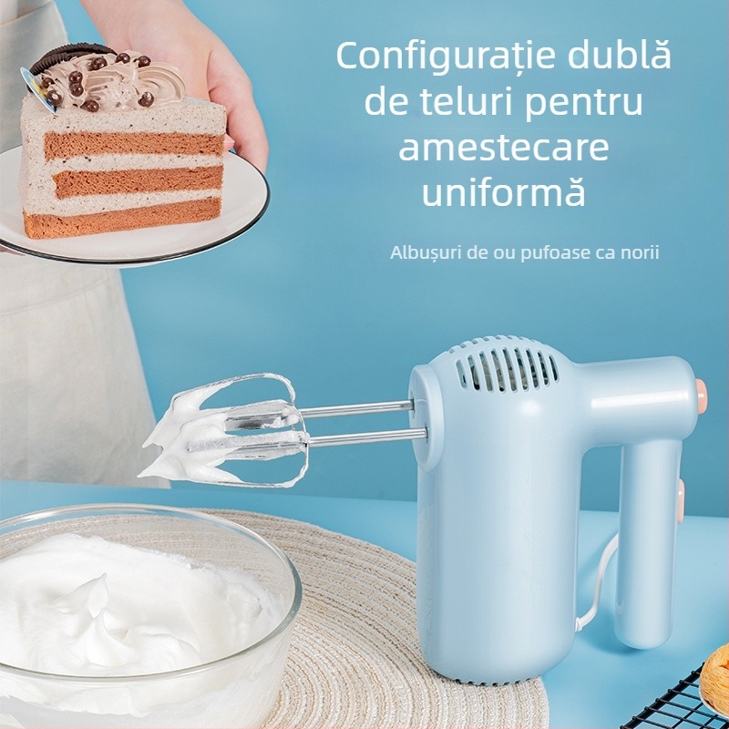 RSD tel electric de mână, mini mixer pentru ouă și smântână, bucătărie, 5 viteze