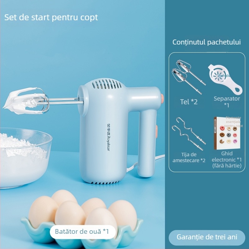 RSD tel electric de mână, mini mixer pentru ouă și smântână, bucătărie, 5 viteze