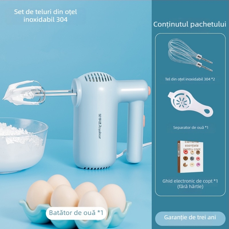RSD tel electric de mână, mini mixer pentru ouă și smântână, bucătărie, 5 viteze
