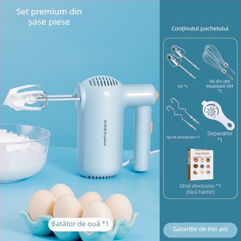 RSD tel electric de mână, mini mixer pentru ouă și smântână, bucătărie, 5 viteze