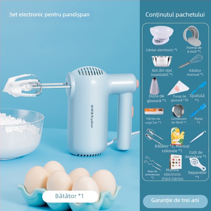 RSD tel electric de mână, mini mixer pentru ouă și smântână, bucătărie, 5 viteze