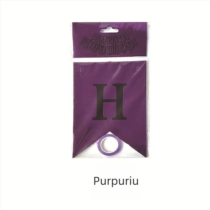 Bannere engleze pentru ziua de naștere cu folie oglindită de aur, decor pentru petreceri, stegulețe din hârtie, dimensiuni 12×17 cm, culori variate