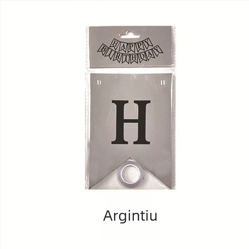 Bannere engleze pentru ziua de naștere cu folie oglindită de aur, decor pentru petreceri, stegulețe din hârtie, dimensiuni 12×17 cm, culori variate