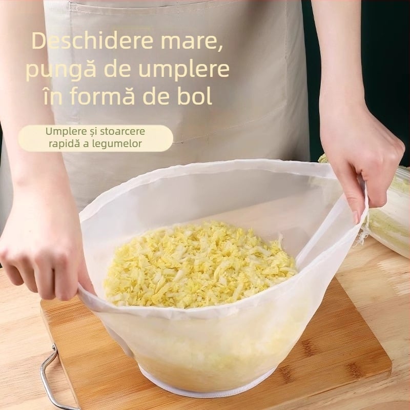 Presă pentru umplutura de găluște, pungă de stoarcere a legumelor, filtru pentru lapte de soia, dehydrator de bucătărie