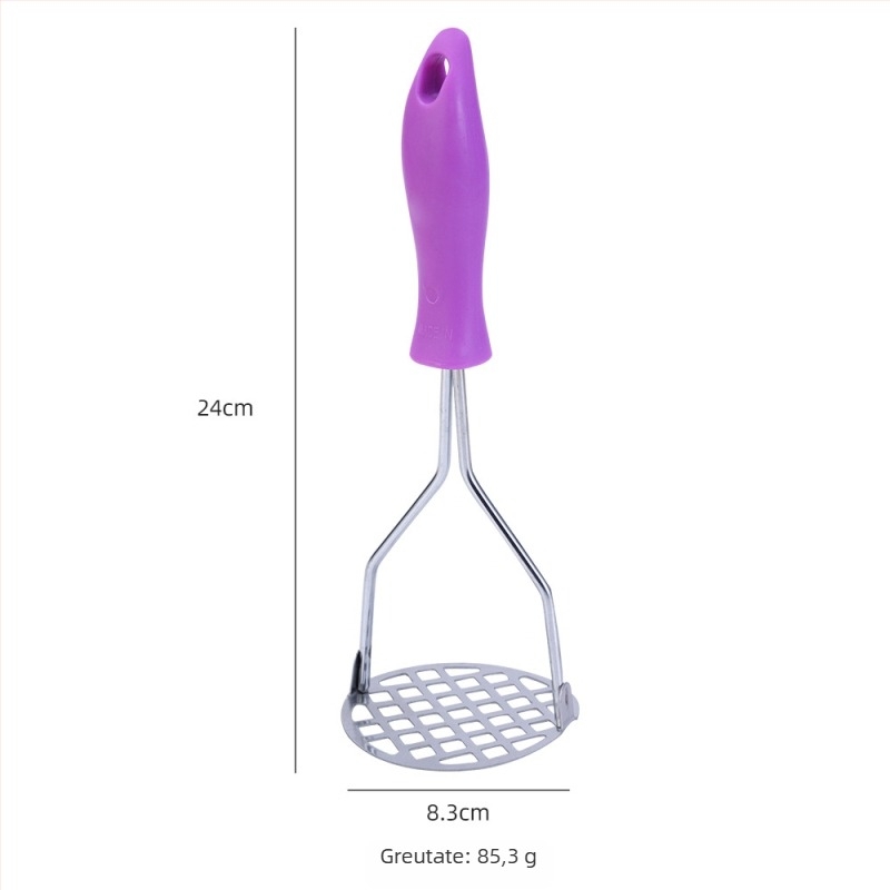 Masher din oțel inoxidabil pentru bucătăria de acasă, perfect pentru piure de cartofi, cartofi dulci și dovleac, pentru hrana bebelușilor