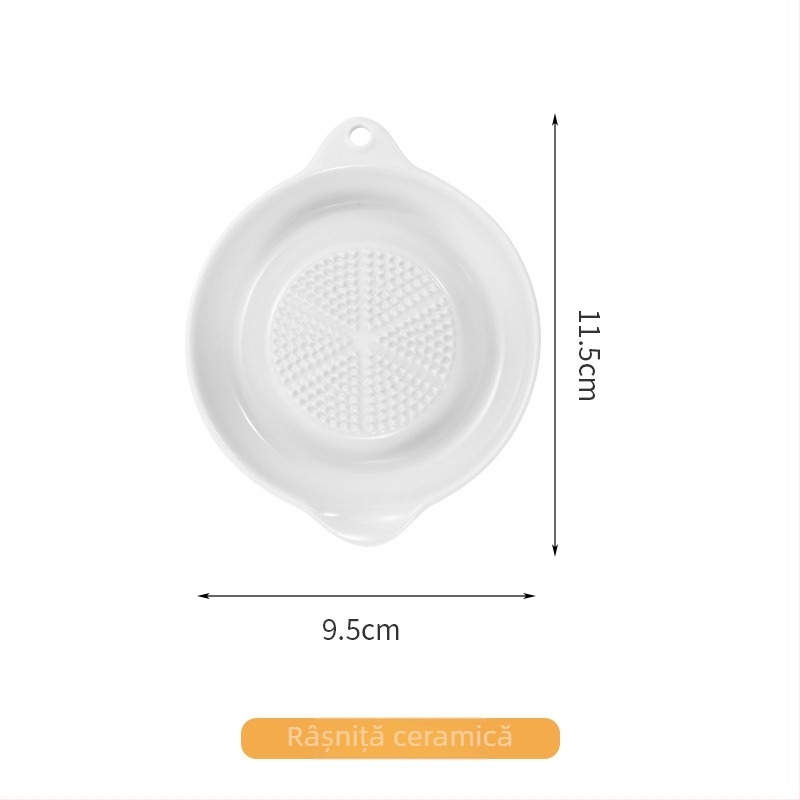 Râșniță ceramică pentru ghimbir și usturoi — râșniță manuală pentru pastă de usturoi, pastă de ghimbir, suc de ghimbir și hrana bebelușilor