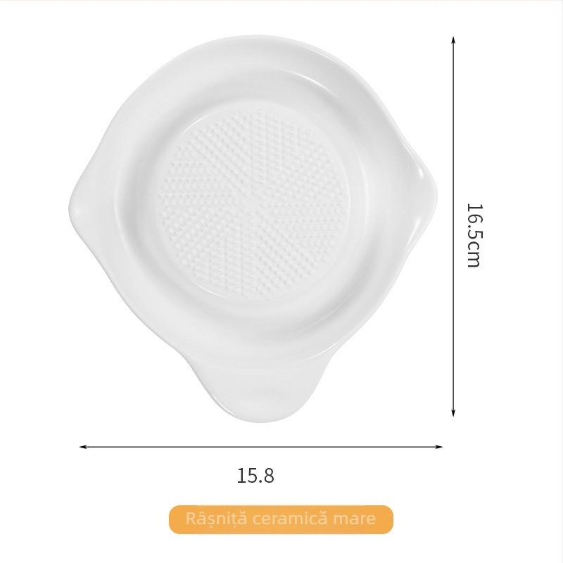 Râșniță ceramică pentru ghimbir și usturoi — râșniță manuală pentru pastă de usturoi, pastă de ghimbir, suc de ghimbir și hrana bebelușilor