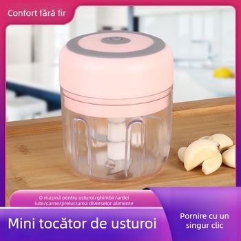 Dispozitiv mini pentru usturoi – curățat, zdrobit și mărunțit