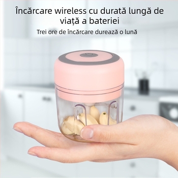 Dispozitiv mini pentru usturoi – curățat, zdrobit și mărunțit