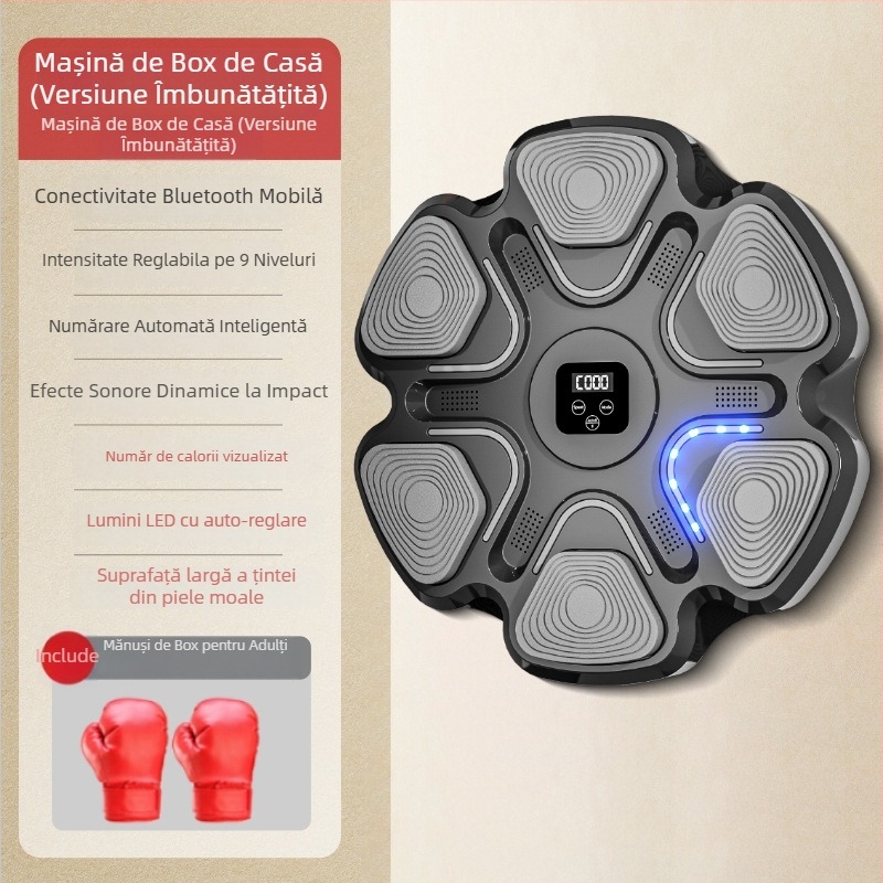 Țintă de perete inteligentă pentru box cu muzică, pentru uz casnic, țintă electronică de reacție pentru antrenamente și relaxare