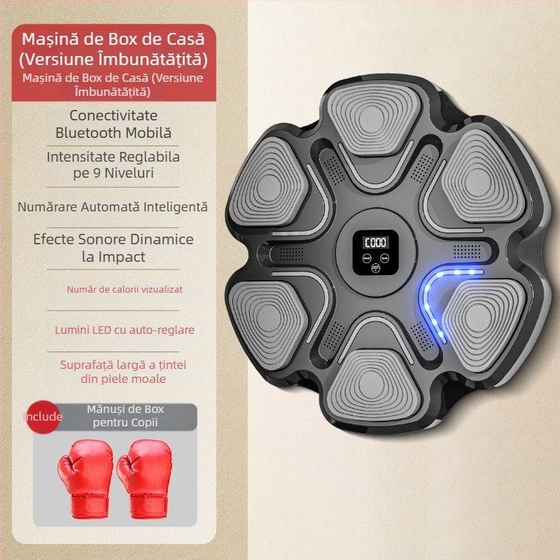 Țintă de perete inteligentă pentru box cu muzică, pentru uz casnic, țintă electronică de reacție pentru antrenamente și relaxare
