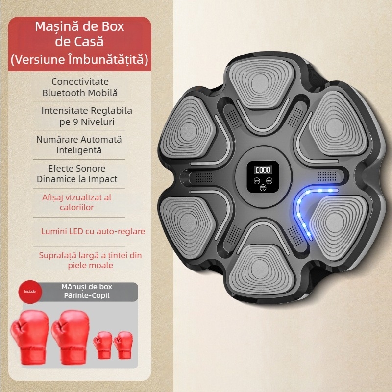 Țintă de perete inteligentă pentru box cu muzică, pentru uz casnic, țintă electronică de reacție pentru antrenamente și relaxare