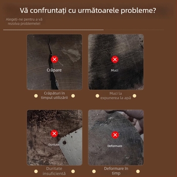 Tocător mare din lemn masiv, cu două fețe, grosime suplimentară, antiderapant, antibacterian, rezistent la mucegai