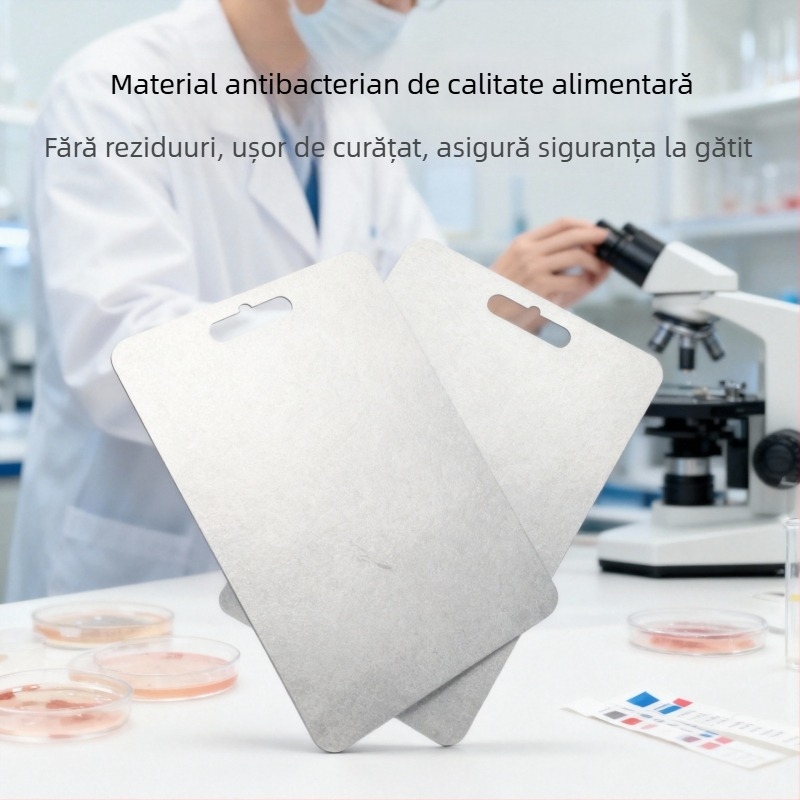 Placă de tăiat din titan pur, antibacteriană și ușor de curățat, plăcuță de bucătărie portabilă pentru casă și camping