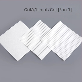 Caiet de notițe 3 în 1, stil INS, inspirație coreeană pentru elevi, foi de notițe detașabile, învățare creativă, aspect vizual deosebit, fără adeziv