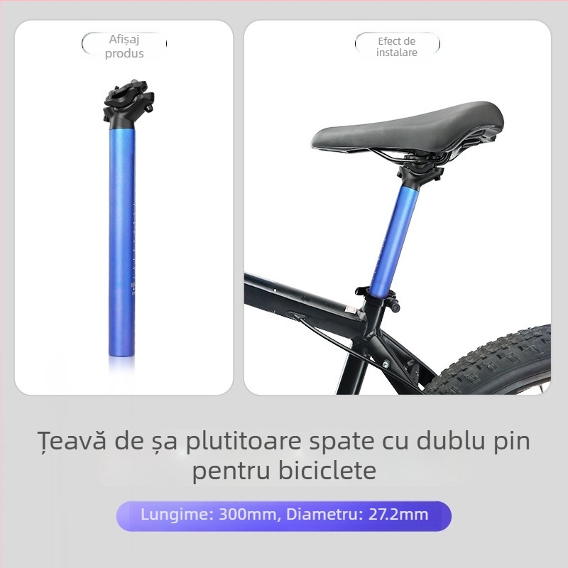 Forever tijă de șa din aliaj de aluminiu, cu șine duble, pentru biciclete de munte și de oraș