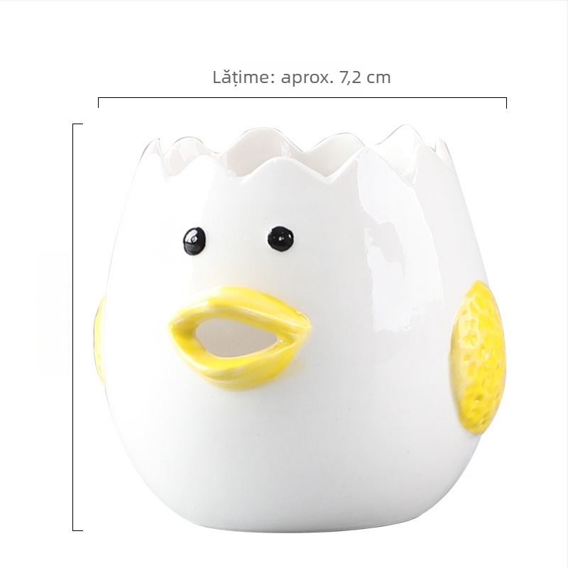Separator ceramic pentru albuș și gălbenuș, pentru coacere acasă, design neobișnuit cu temă desen animat, ustensile de bucătărie