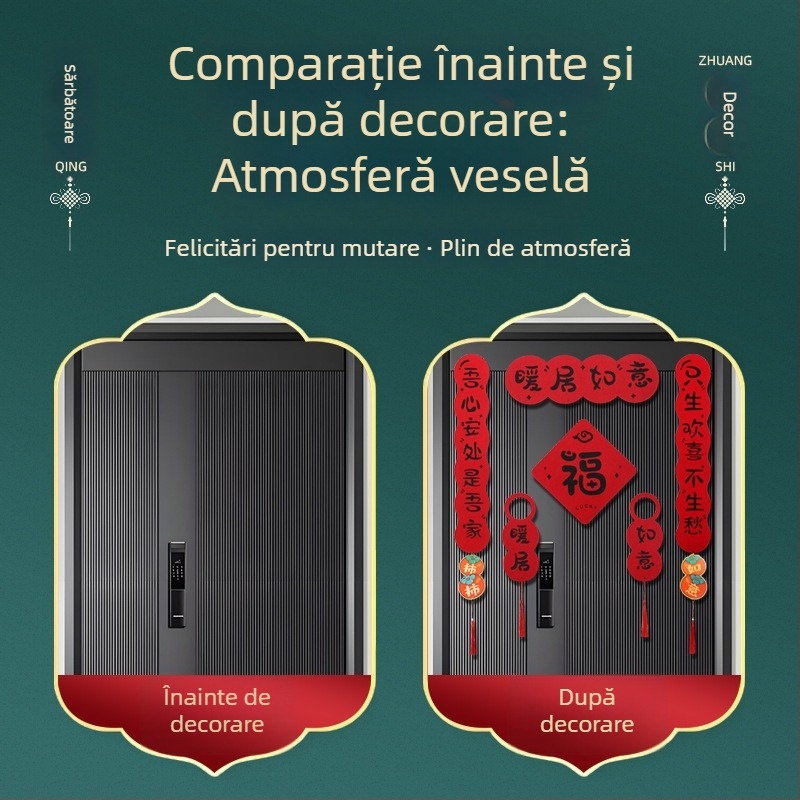 Pandantiv pentru mâner de ușă din fetru, decor pentru casa nouă, cadou de mutare