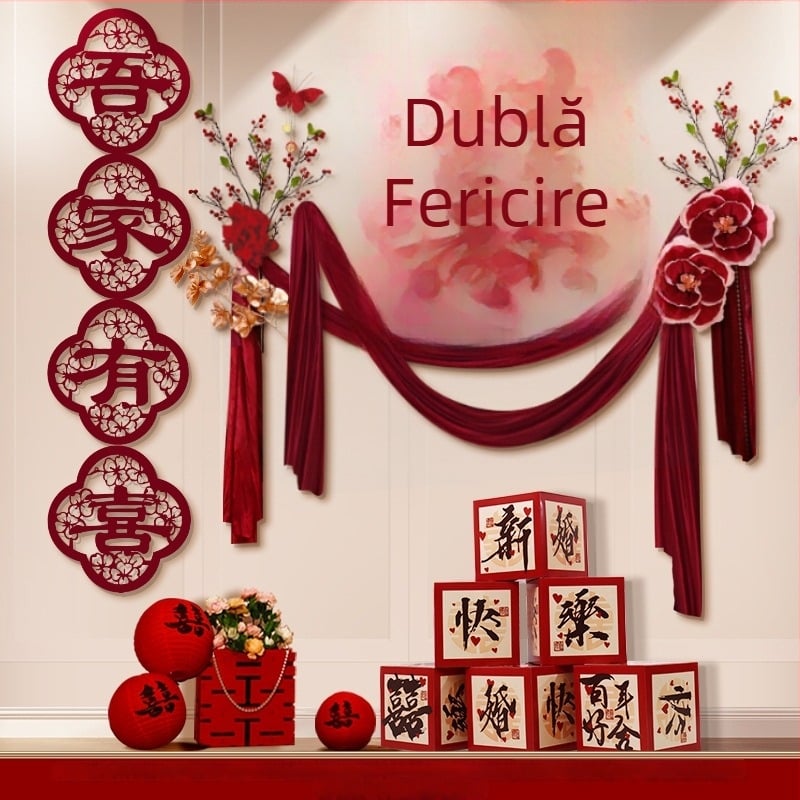 Set decorare de nuntă pentru cameră – perete de fundal pentru sufragerie și dormitor
