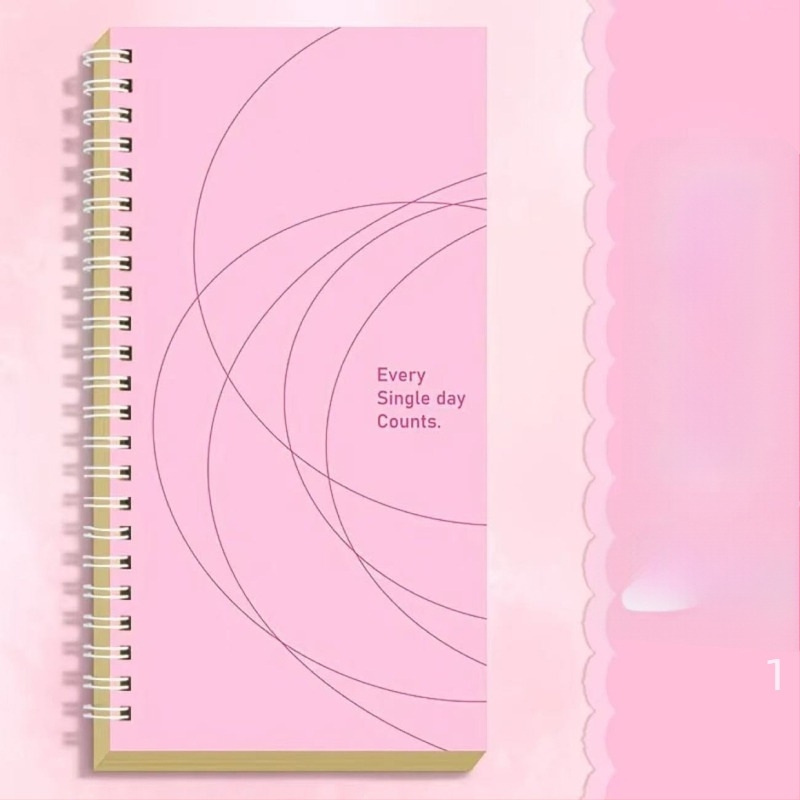 Caiet spiral din hârtie Kraft – carnet de notițe, planificator pentru elevi, caiet de vocabular