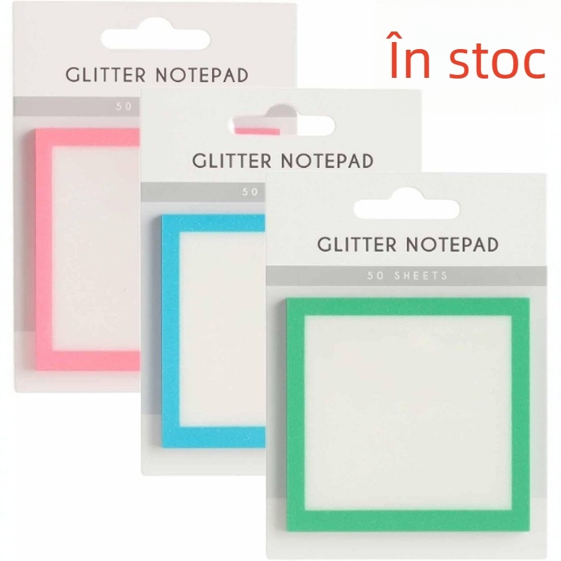 Notițe lipicioase Sparkle transparente