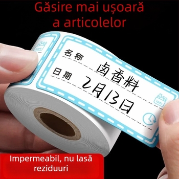 Etichete colorate detașabile pentru frigider și congelator, etichete de clasificare, benzi impermeabile