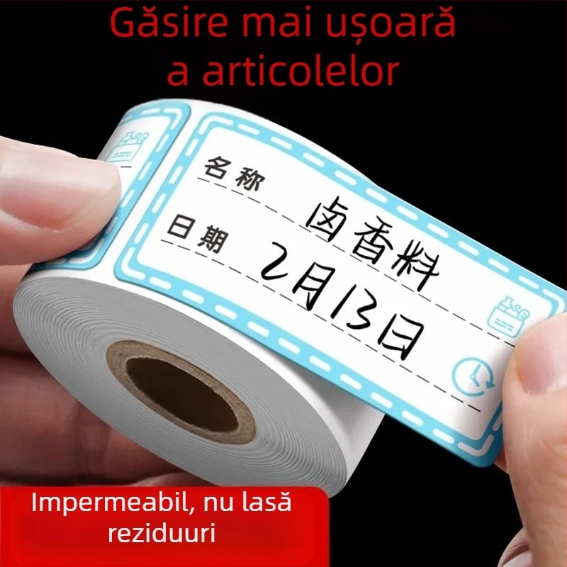 Etichete colorate detașabile pentru frigider și congelator, etichete de clasificare, benzi impermeabile