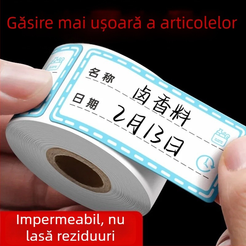 Etichete colorate detașabile pentru frigider și congelator, etichete de clasificare, benzi impermeabile