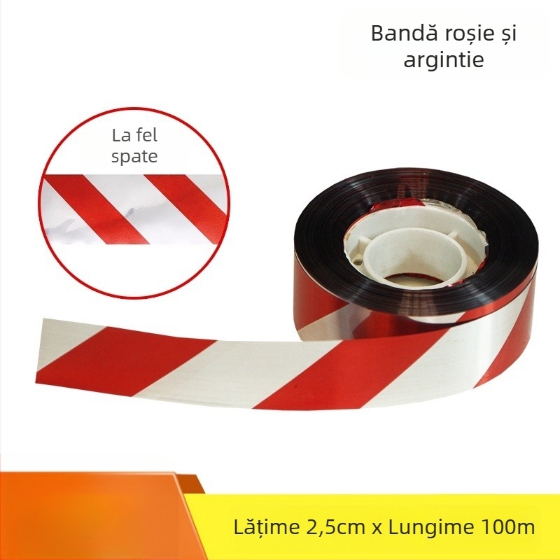 Bandă repelentă pentru păsări, reflectorizantă, pentru livezi și ferme