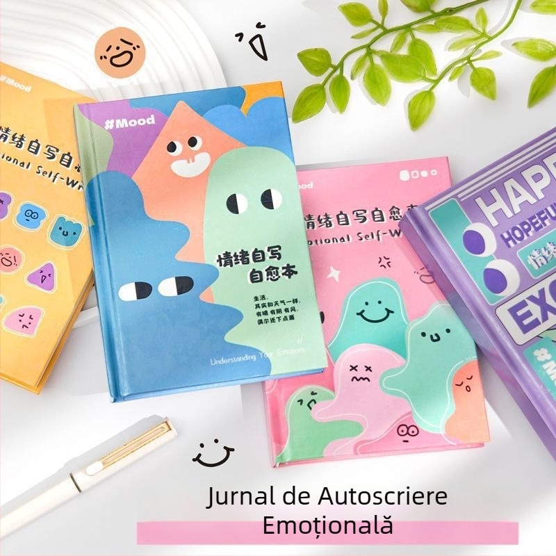 Jurnal pentru exprimarea emoțională și auto-vindecare, înregistrări de viață, note portabile, caiet pentru studenți, planner premium, note de program