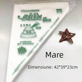 Pungi de decorare, de unică folosință, îngroșate, mari, medii și mici – 100 buc.