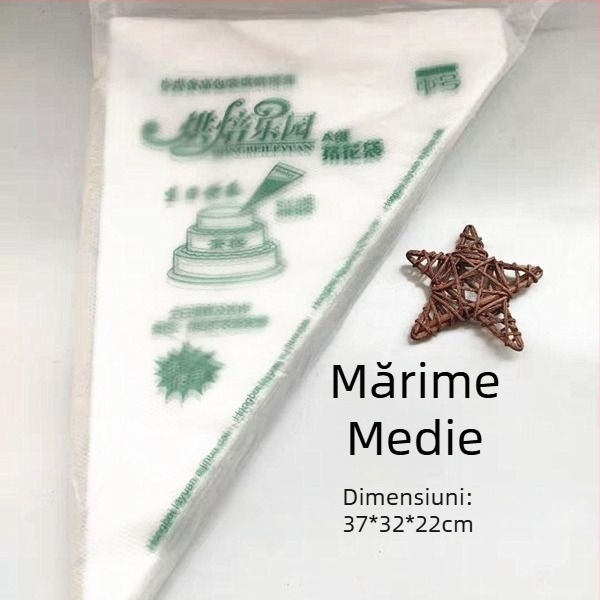 Pungi de decorare, de unică folosință, îngroșate, mari, medii și mici – 100 buc.