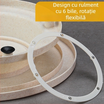Platformă rotativă din plastic pentru decorarea prăjiturilor, cu suprafață antiderapantă