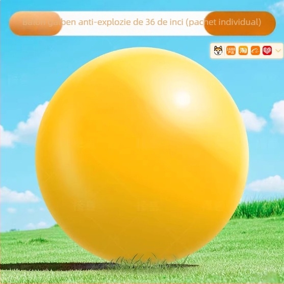 Balon din latex de 36 inch, extra mare, îngroșat, rezistent la explozie, minge elastică pentru copii, pentru joacă în aer liber pe gazon