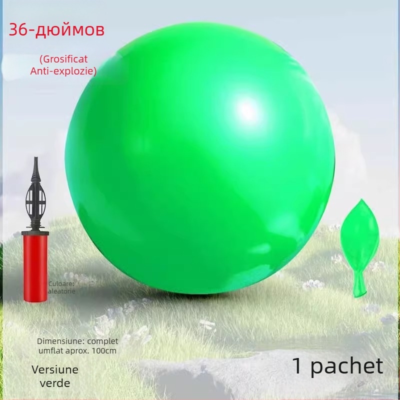 Balon din latex de 36 inch, extra mare, îngroșat, rezistent la explozie, minge elastică pentru copii, pentru joacă în aer liber pe gazon